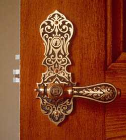 Detail: Replicated Door Hardware